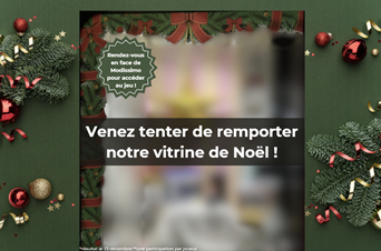 Tentez de remporter notre vitrine de Noël !